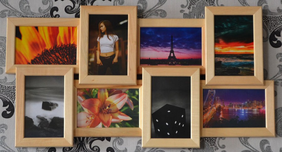 Дерев’яна мультирамка Історія на 8 фото натуральне дерево . Дерев’яна мультирамка Історія на 8 фото натуральне дерево .