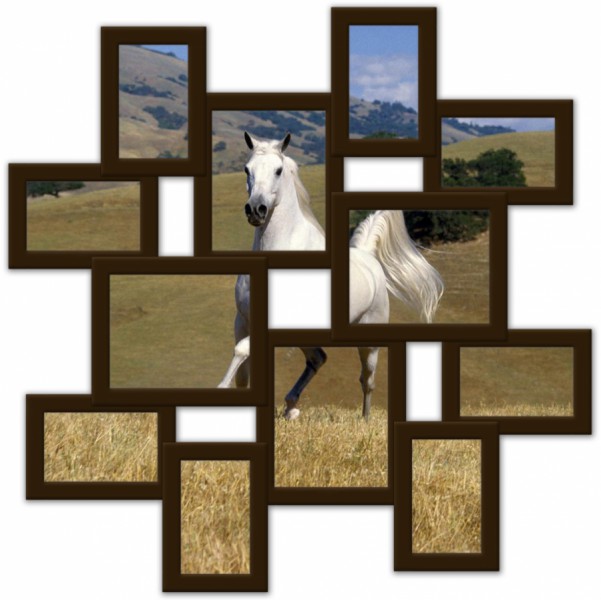 Дерев’яна мультирамка " Подорож " , маленька на 12 фото , шоколад (венге) . Дерев’яна мультирамка " Подорож " , маленька на 12 фото , шоколад (венге) .