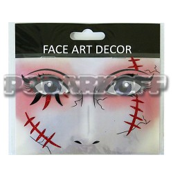 Наклейки для лица Хэллоуин Наклейки для лица Хэллоуин