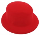 Шляпа Котелок Флок красный