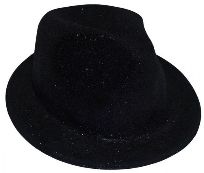 Капелюх дитячий Мафія блискуча чорна Капелюх дитячий Мафія блискуча чорна