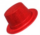 Шляпа детская Цилиндр блестящая красная