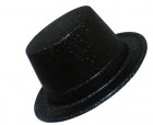 Шляпа Цилиндр блестящая черная 