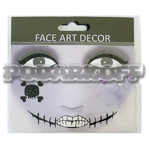 Наклейки для лица Хэллоуин Наклейки для лица Хэллоуин