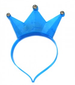 Корона на обруче светящаяся голубой Корона на обруче светящаяся голубой