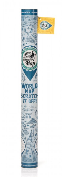   Discovery Map World Silver   