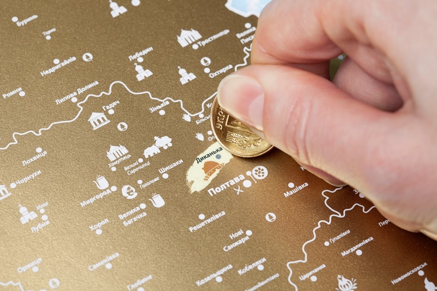 Скретч карта Discovery Map Відкривай Україну! Скретч карта Discovery Map Відкривай Україну!