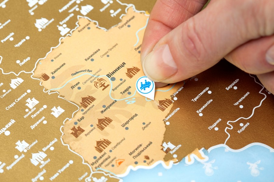 Скретч карта Discovery Map Відкривай Україну! Скретч карта Discovery Map Відкривай Україну!