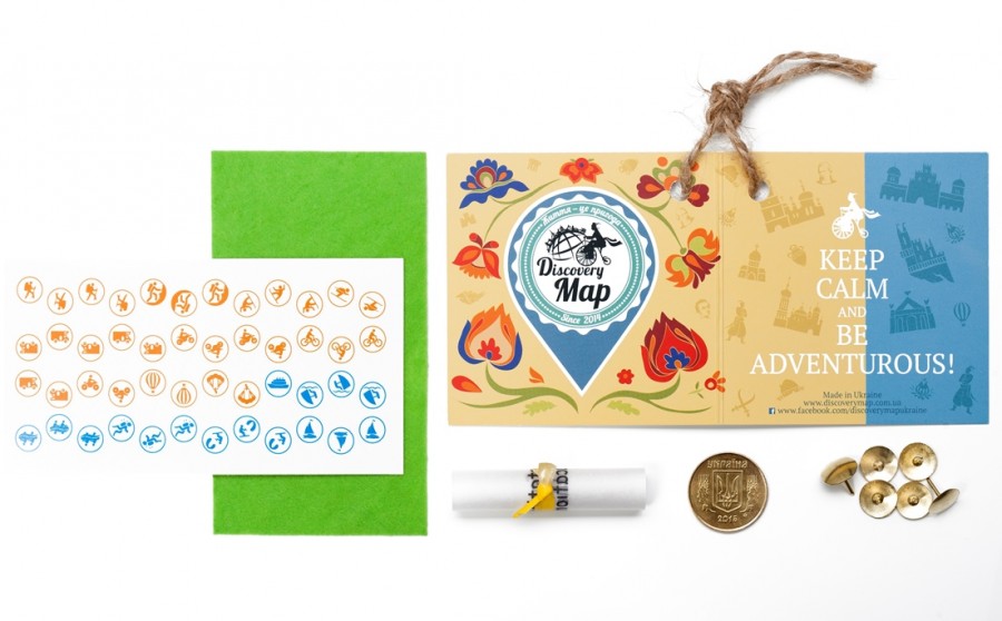 Скретч карта Discovery Map Відкривай Україну! Скретч карта Discovery Map Відкривай Україну!