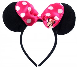 Ушки Минни Маус с малиновым бантом Ушки Минни Маус с малиновым бантом