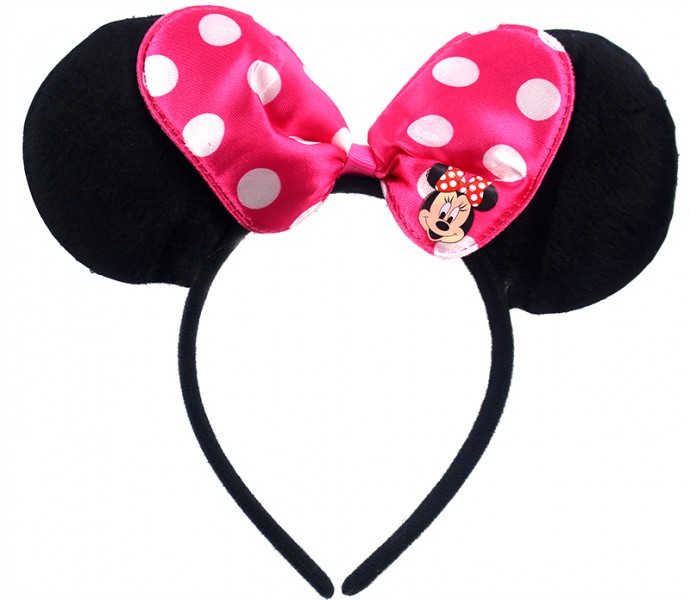 Ушки Минни Маус с малиновым бантом Ушки Минни Маус с малиновым бантом