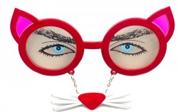 Очки - party с усами кошка Очки - party с усами кошка