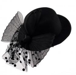 Капелюшок гламур чорний Капелюшок гламур чорний