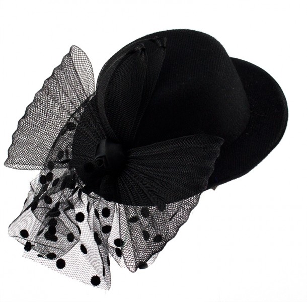 Капелюшок гламур чорний Капелюшок гламур чорний