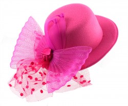 Капелюх міні гламур рожева Капелюх міні гламур рожева
