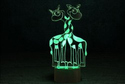 3D светильник "Влюбленные жирафики"