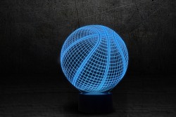 Яркий светильник 3D "Баскетбольный мяч" 