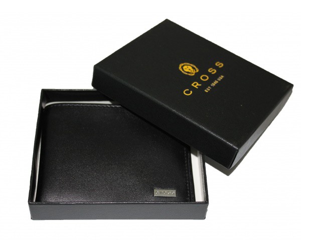 Портмоне CROSS Insignia COMPACT WALLET, чорний Портмоне CROSS Insignia COMPACT WALLET, чорний