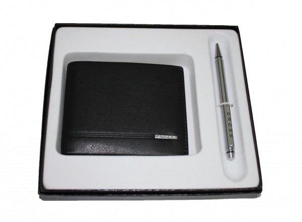   CROSS SLIM WALLET & AGENDA PEN SET (+)