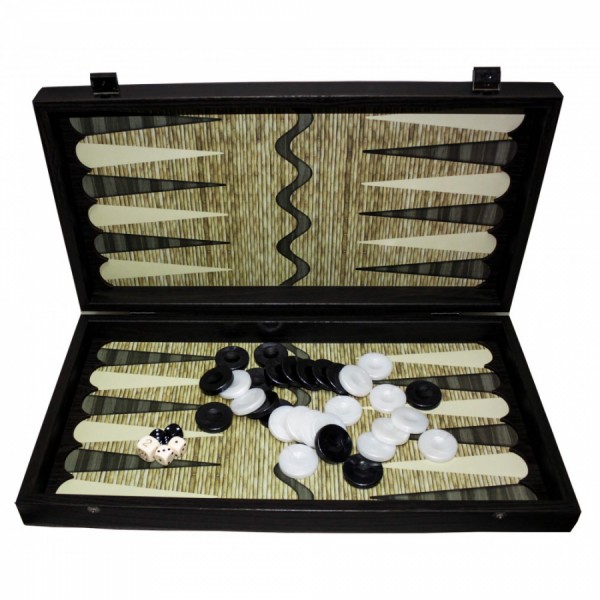 Нарди Manopoulos Дерево, колір венге, бамбукова хвиля візерунок 47.5 x 25 см Нарди Manopoulos Дерево, колір венге, бамбукова хвиля візерунок 47.5 x 25 см