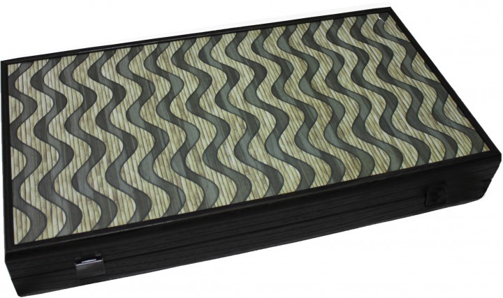 Нарди Manopoulos Дерево, колір венге, бамбукова хвиля візерунок 47.5 x 25 см Нарди Manopoulos Дерево, колір венге, бамбукова хвиля візерунок 47.5 x 25 см