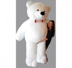 Мишка с сердцем 2 м 50 см - белый Мишка с сердцем 2 м 50 см - белый