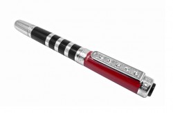 Ручка перьевая Gianni Terra Red With Black, Красно-черный корпус в деревянном футляре (HHB/F)