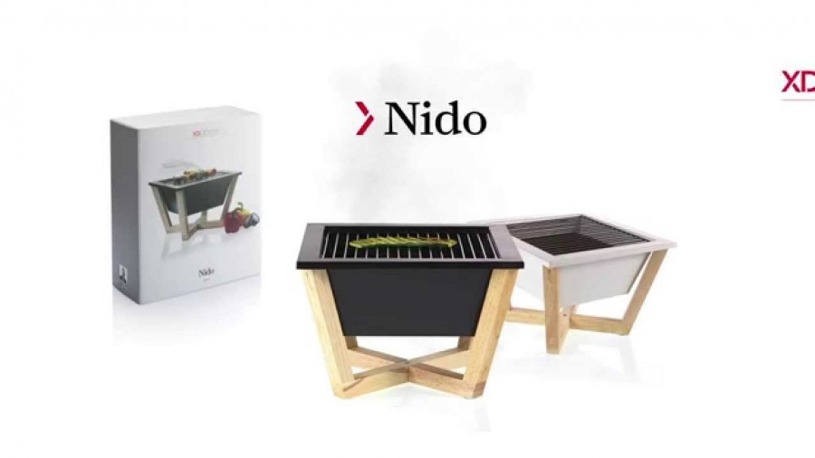 Міні-мангал для барбекю "Nido"/чорний Міні-мангал для барбекю "Nido"/чорний