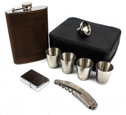 Набір подарунковий з флягою для чоловіків - Чахлик Набір подарунковий з флягою для чоловіків - Чахлик