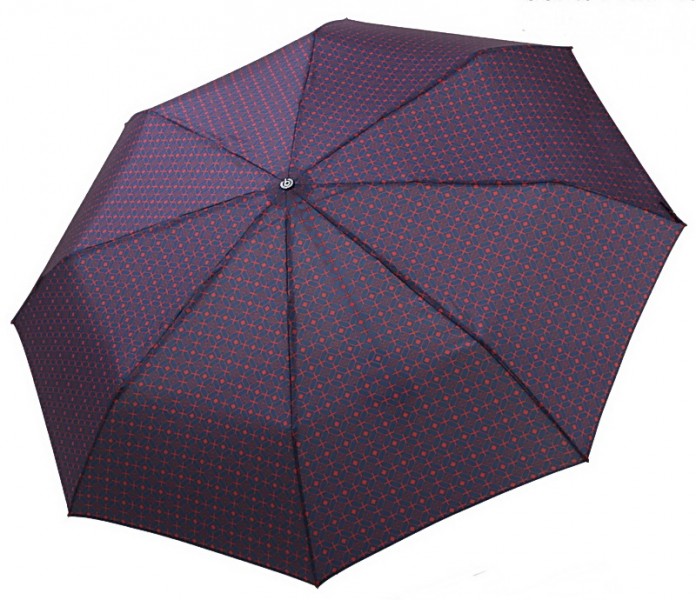 Парасолька складана Bugatti 74667 006BU повний автомат синьо-бордовий Парасолька складана Bugatti 74667 006BU повний автомат синьо-бордовий