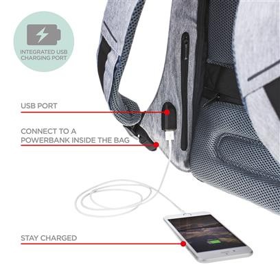 Рюкзак Bobby Compact, блакитний . Рюкзак Bobby Compact, блакитний .