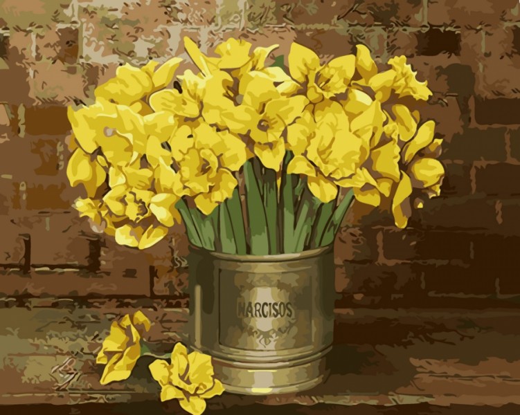 Картина по номерам Букет нарциссов Картина по номерам Букет нарциссов