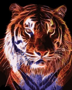 Картина за номерами Вогненний тигр Картина за номерами Вогненний тигр