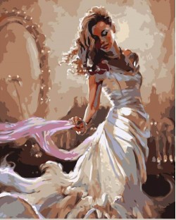 Картина по номерам Элегантность в белом Картина по номерам Элегантность в белом