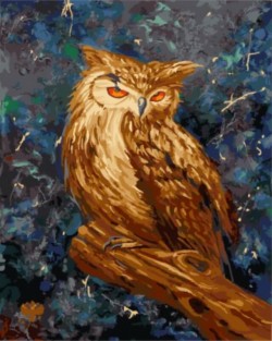 Картина по номерам Загадочная сова Картина по номерам Загадочная сова