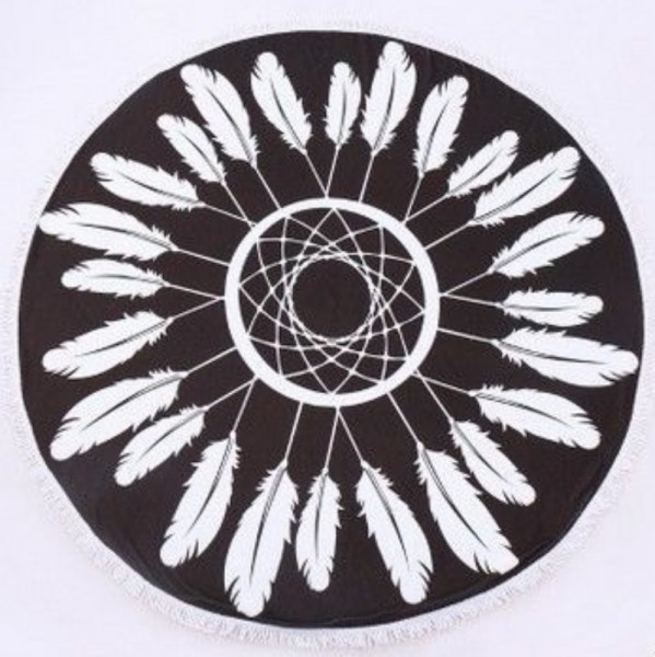 Пляжный Коврик Перья Пляжный Коврик Перья