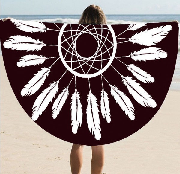 Пляжный Коврик Перья Пляжный Коврик Перья