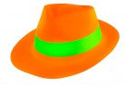 Шляпа Мужская пластик флок оранжевая