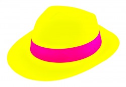 Шляпа Мужская пластик флок Шляпа Мужская пластик флок