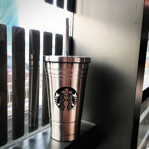 Склянка з кришкою та трубочкою Starbucks Reserve Срібло Склянка з кришкою та трубочкою Starbucks Reserve Срібло