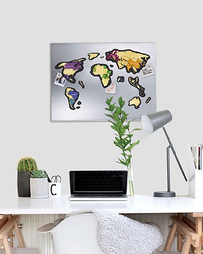     Travel Map MAGNETIC World, 