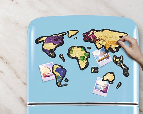     Travel Map MAGNETIC World, 