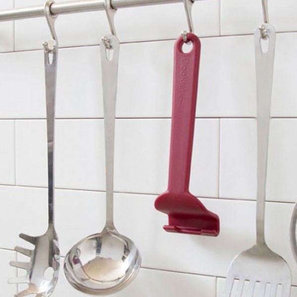 Кухонна підставка для планшета Cooklet Peleg Design Темно-червона Кухонна підставка для планшета Cooklet Peleg Design Темно-червона