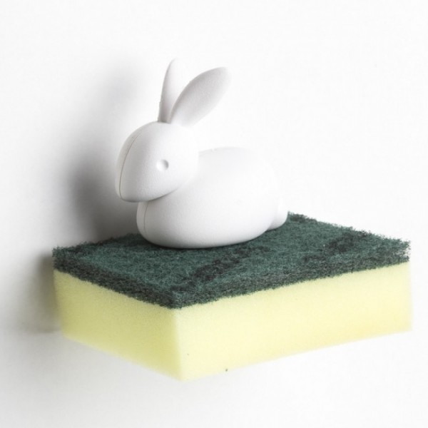 Тримач для губки Sponge Bunny Qualy Білий Тримач для губки Sponge Bunny Qualy Білий