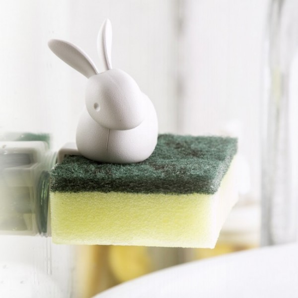 Тримач для губки Sponge Bunny Qualy Білий Тримач для губки Sponge Bunny Qualy Білий