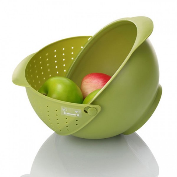 Миска з друшляком Rinse Umbra Авокадо Миска з друшляком Rinse Umbra Авокадо