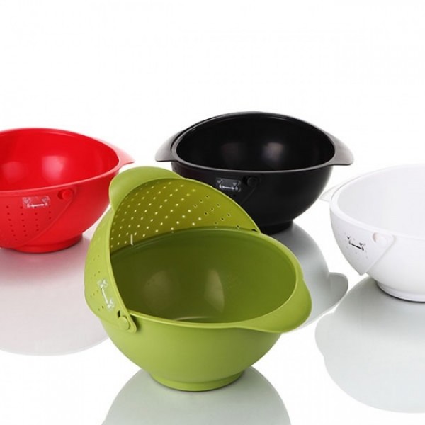 Миска з друшляком Rinse Umbra Авокадо Миска з друшляком Rinse Umbra Авокадо