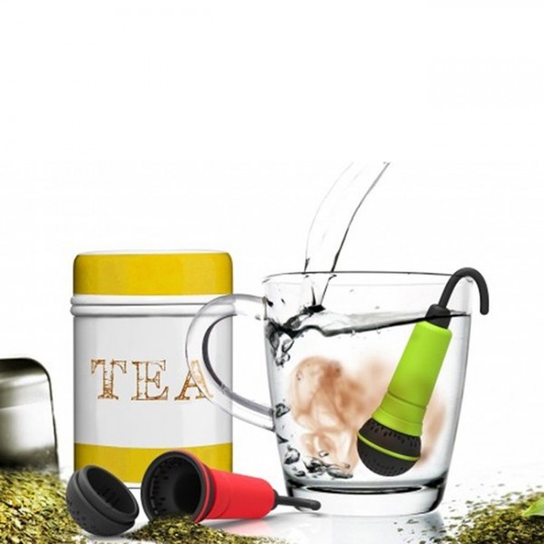 Силиконовий заварник для чаю Spo-tea-fy Rocket Design Червоний Силиконовий заварник для чаю Spo-tea-fy Rocket Design Червоний