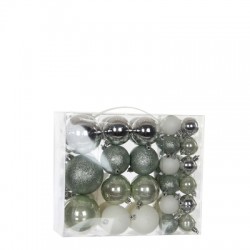 Елочные шарики House of Seasons набор из 46 шт, цвет: оттенки серого Елочные шарики House of Seasons набор из 46 шт, цвет: оттенки серого