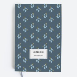 Блокнот WRITE&DRAW. BLUE FLOWERS. Блокнот WRITE&DRAW. BLUE FLOWERS.